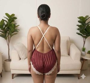 Satin Lace Romper
