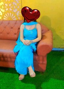 Sharara Suit With Peplum Top