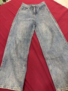 Light Wash Wide Leg Jeans