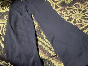 Navy Blue Wide Leg Pants