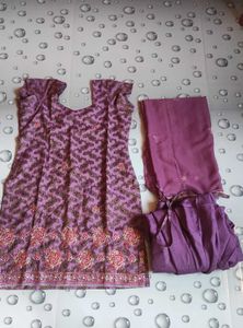 Purple Patiala Suit Set