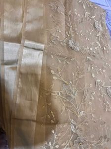 Elegant Embroidered Silk Net Dupatta