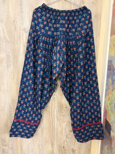 Chic Blue Floral Kurta farshi salwar dupatta set