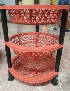 3-Tier Plastic Storage Rack