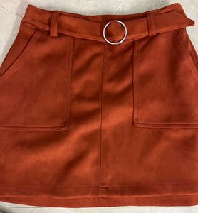 Belted Mini Bershka skirt