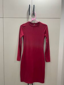 Ribbed Knit Long Sleeve Bodycon Dress