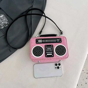 Pink Glitter Radio Purse