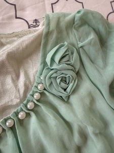 Elegant Mint Green Top
