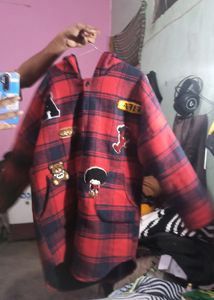 Cute Red And Black Shacket