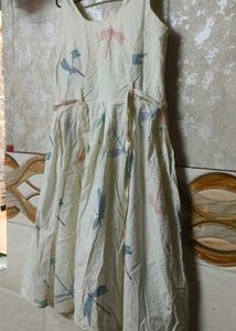 Chic Dragonfly Print Midi Dress