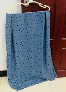 Blue Geometric Print scarf dupatta