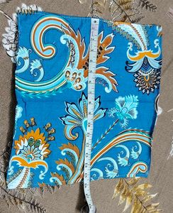 VIBRANT BLUE PAISLEY PRINT BED DIWAN SET