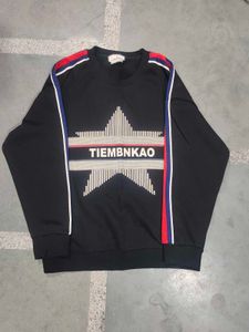 Black Star Print Sweatshirt