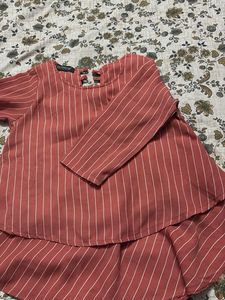 Chic Striped Peplum top