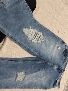 Zudio Blue Distressed Jeans