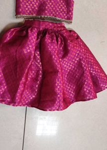 Festive Pink Lehenga Choli Set