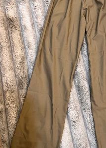 Women's Brown Straight Fit Pants