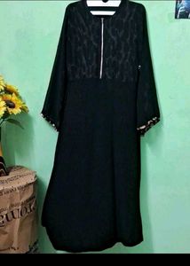 Elegant Black Maxi Dress with Bell Sleeves