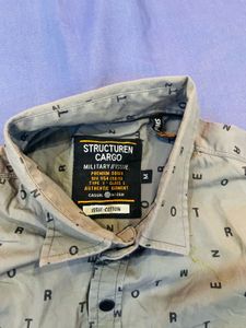 Patterned Button-Down Shirt