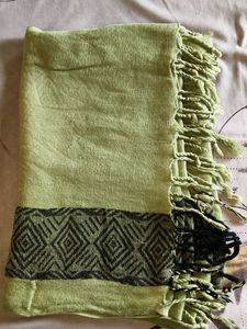 Light Green Dupatta with Tassels