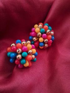 Boho Beaded Flower Hair Clip
