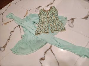 Adorable Girls' Ethnic Garara Set