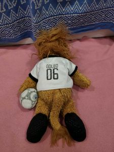 Collectible Plush Lion Toy with Football
