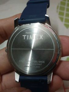 Timex Watch with Blue Band