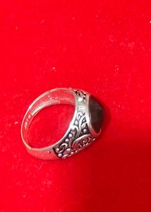 pure silver gents ring