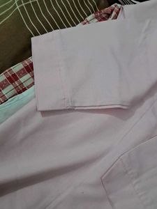RED cheque, white shirt 👕 and PINK  color