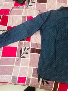 Men's Navy Full Sleeve Shirt