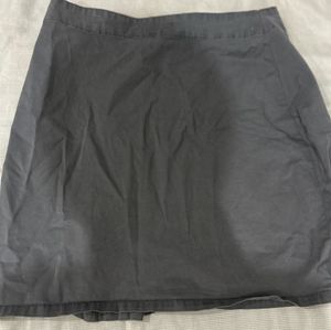 Stylish Grey Lace-Up Mini Skirt