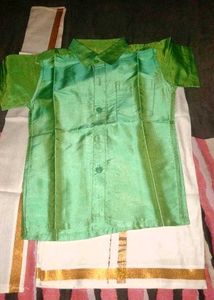 Traditional Indian Shirt and Dhoti Set
