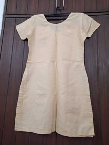 Beige Kurta Salwaar with Embroidery