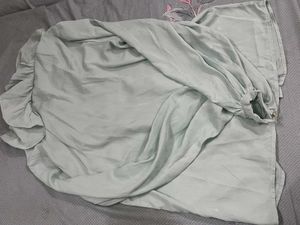 Light Green Ruffle Top