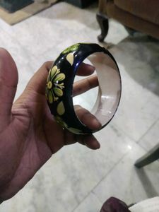 Painted wooden bangle + With Gift 🎁
