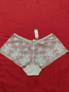 Per Una White Lace Boyshorts –