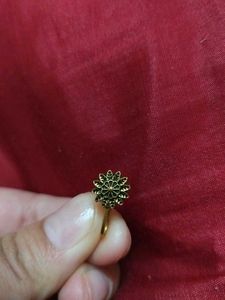 Ethnic Flower Nose Pin