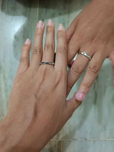set of two. moon and sun rings🤍