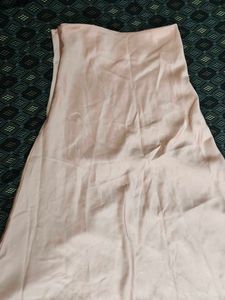 Pink Satin Skirt