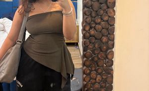RIO Chic Asymmetrical Drape Top