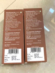 Duo of BBlunt x Tarini Anti- Fizz Hair spray