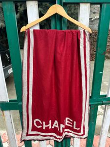 Chanel Scarf - Red & White