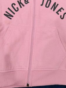 Pink Nick &amp; Jones Zip-Up Hoodie
