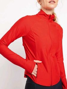 Red Compression jacket lululemon dupe