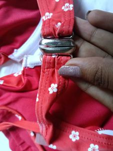 Red Floral Bikini Set