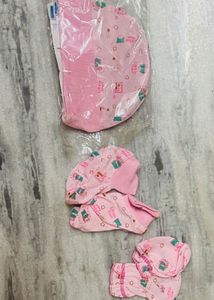 Cap Mitts Milton For New Born