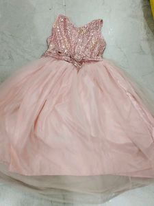 Pink Sequin Party Dress