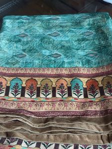 Woolen Printed Kurta Set with Shawl