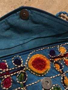 Hand Made Bohemian Embroidered Clutch Bag